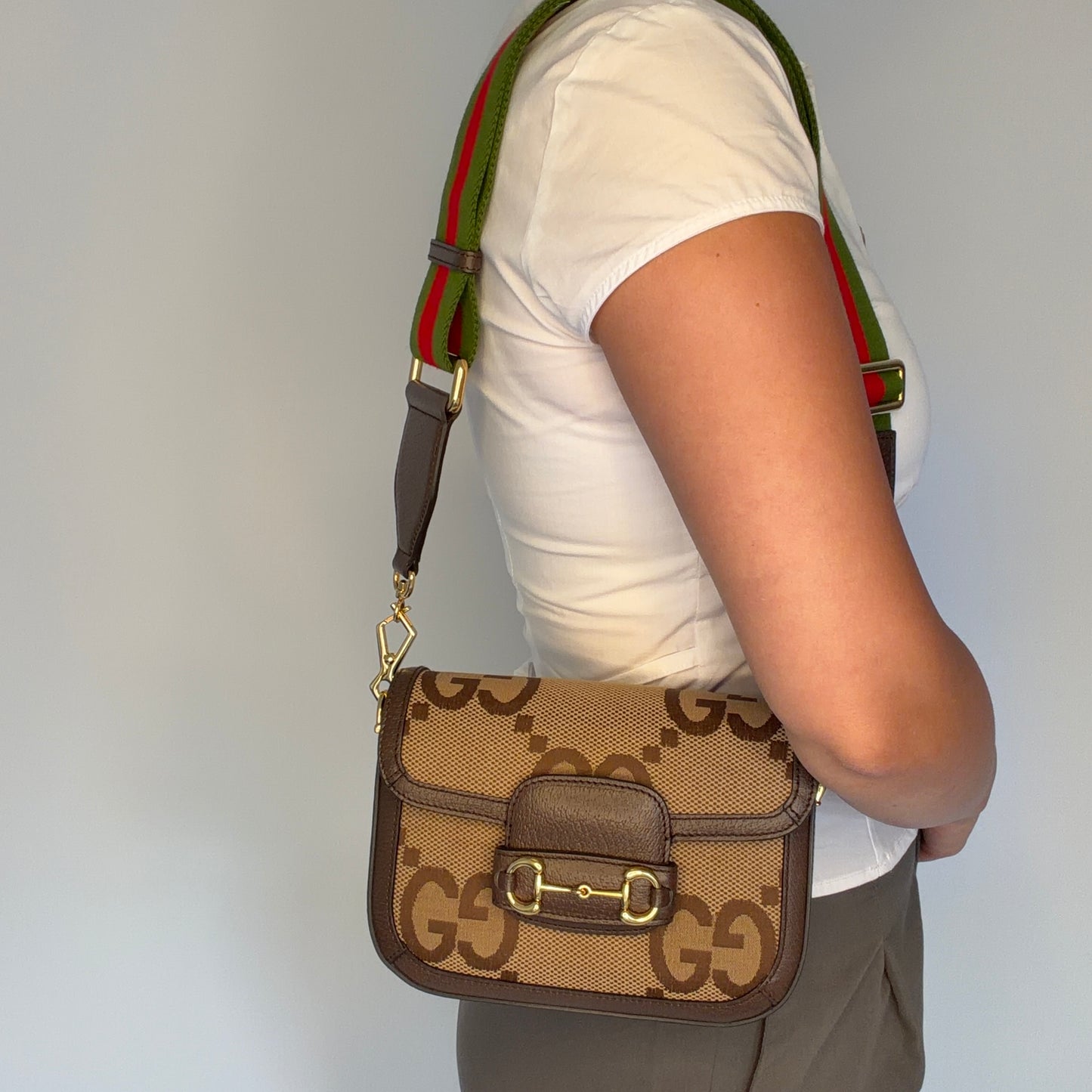 Gucci Horsebit 1955 Mini Jumbo GG with 2x Straps
