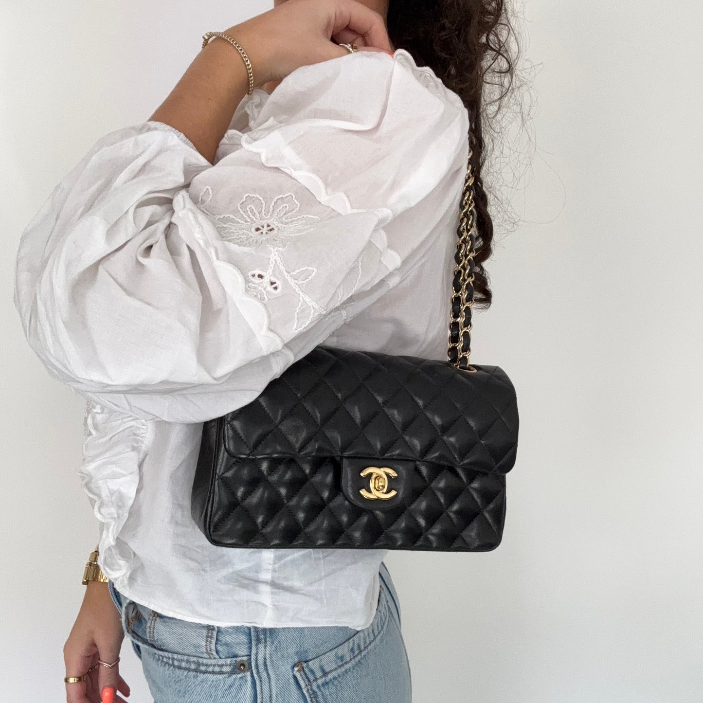 Chanel Classic Double Flap Medium Black Caviar GHW 2009/10