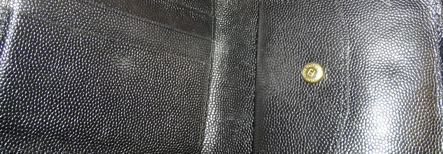 Fendi Slim Wallet Black Vintage