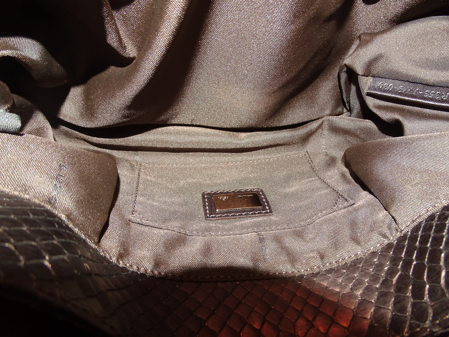 Fendi Python Chef Purple Vintage