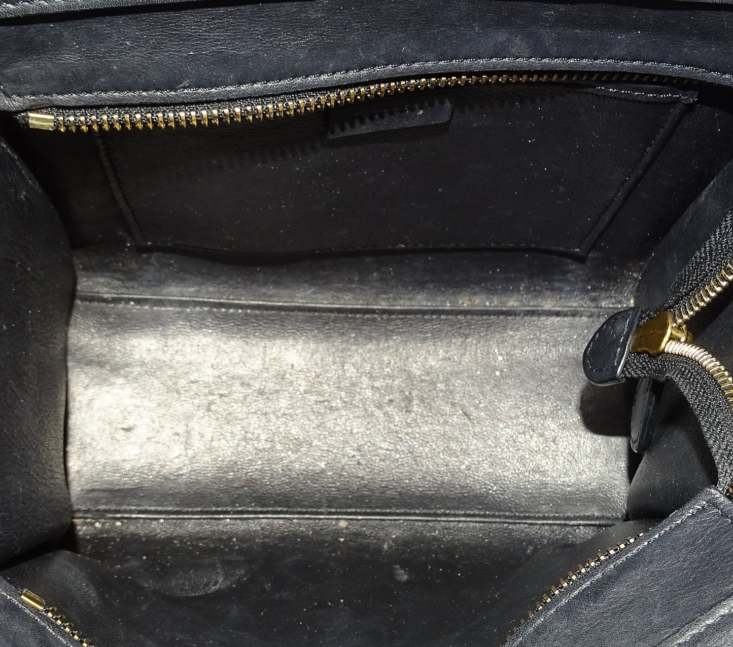 Celine Luggage Nano Black Leather GHW 2019