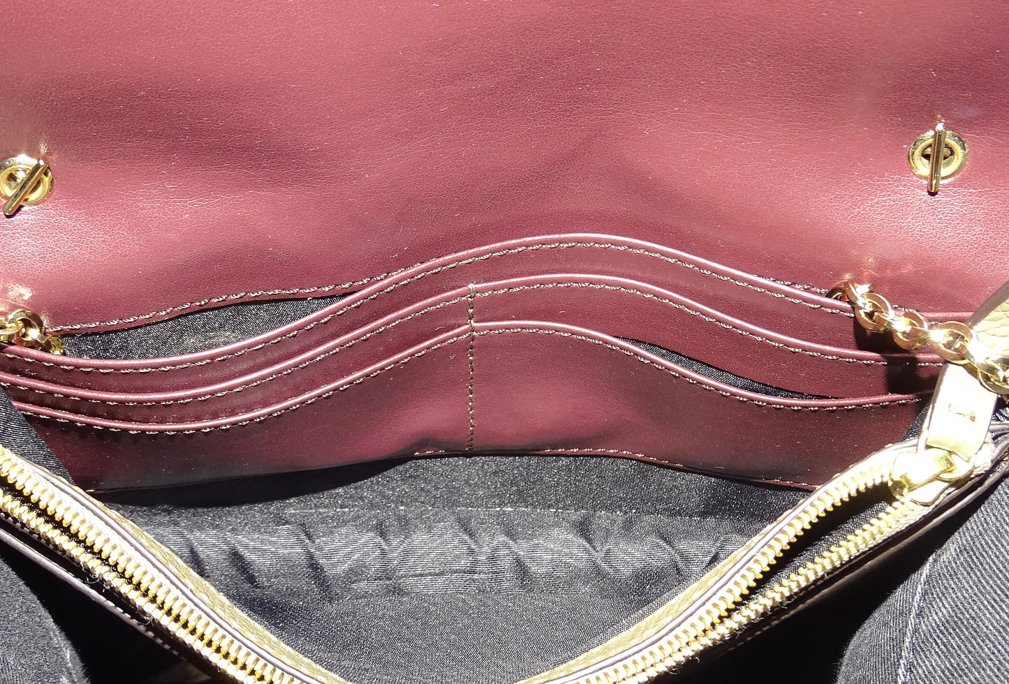 Mulberry Bayswater Clutch On Chain Clay GHW