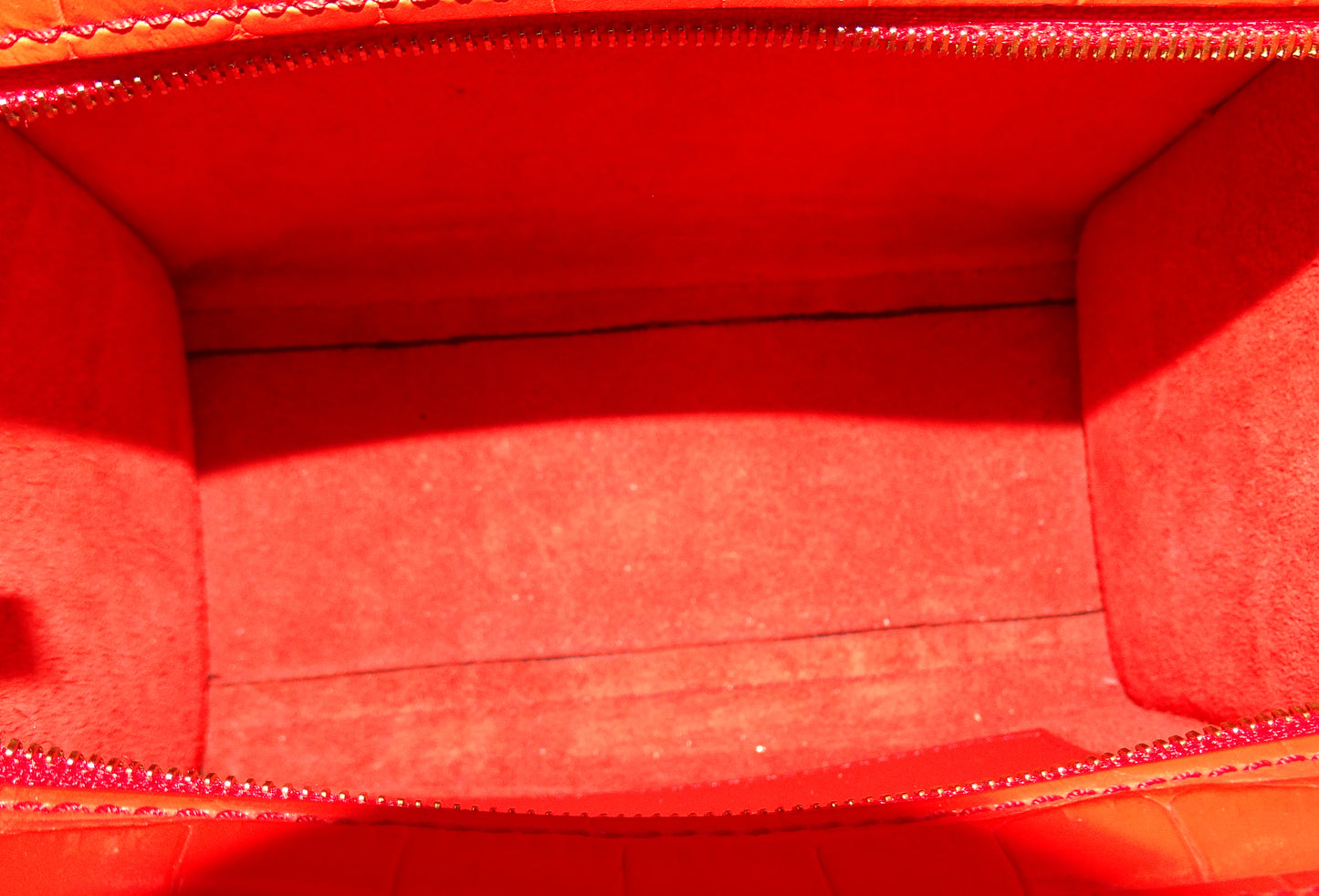 Mulberry Bayswater Mini Shiny Croc Red