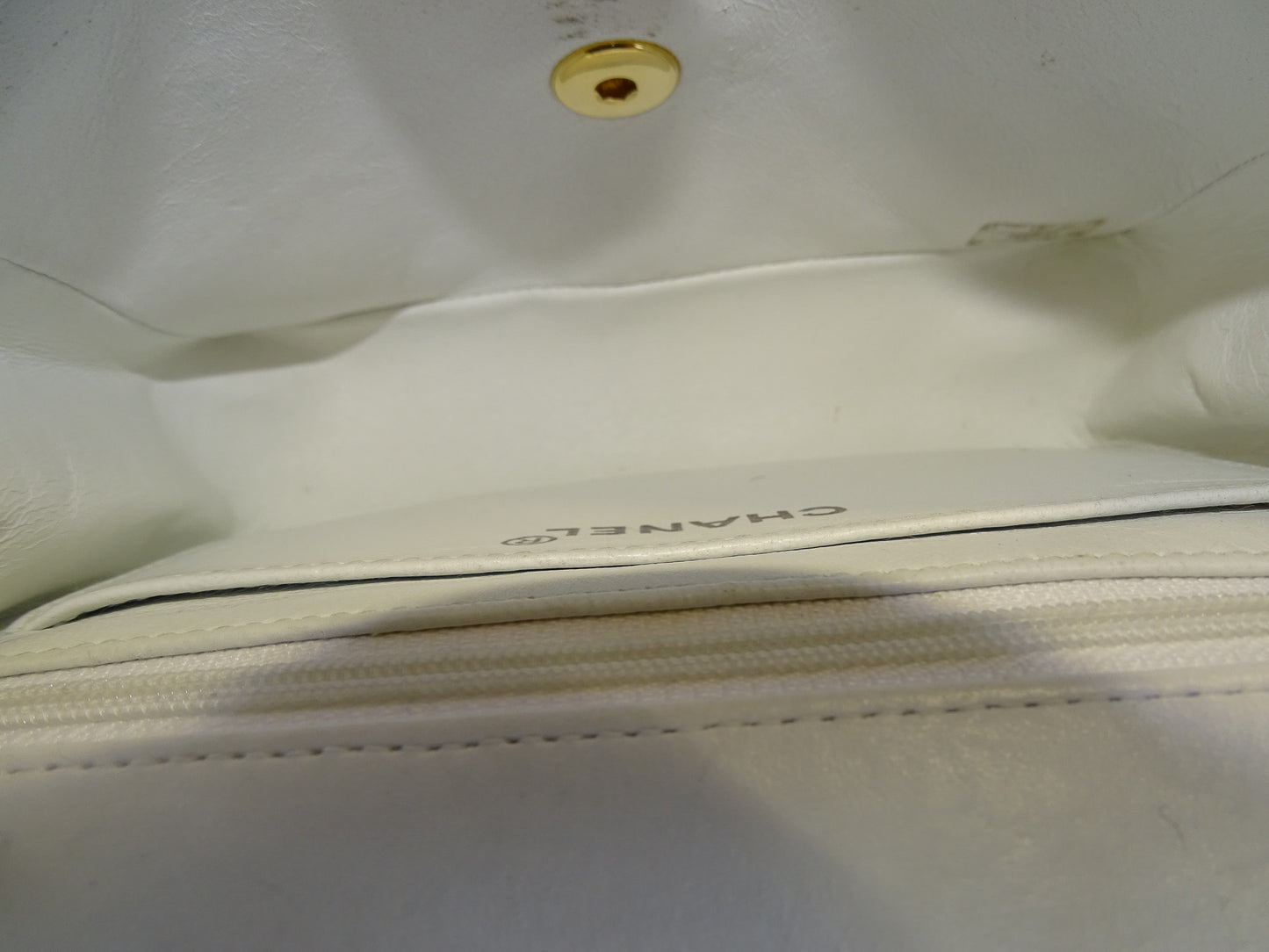 Chanel Classic Mini Square White Vintage 1996/97