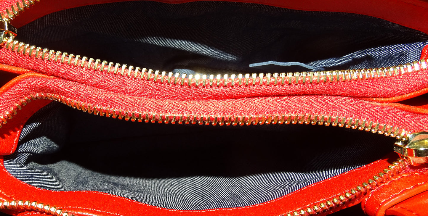 Chanel Red Lambskin CC Mania Belt Bag 2019