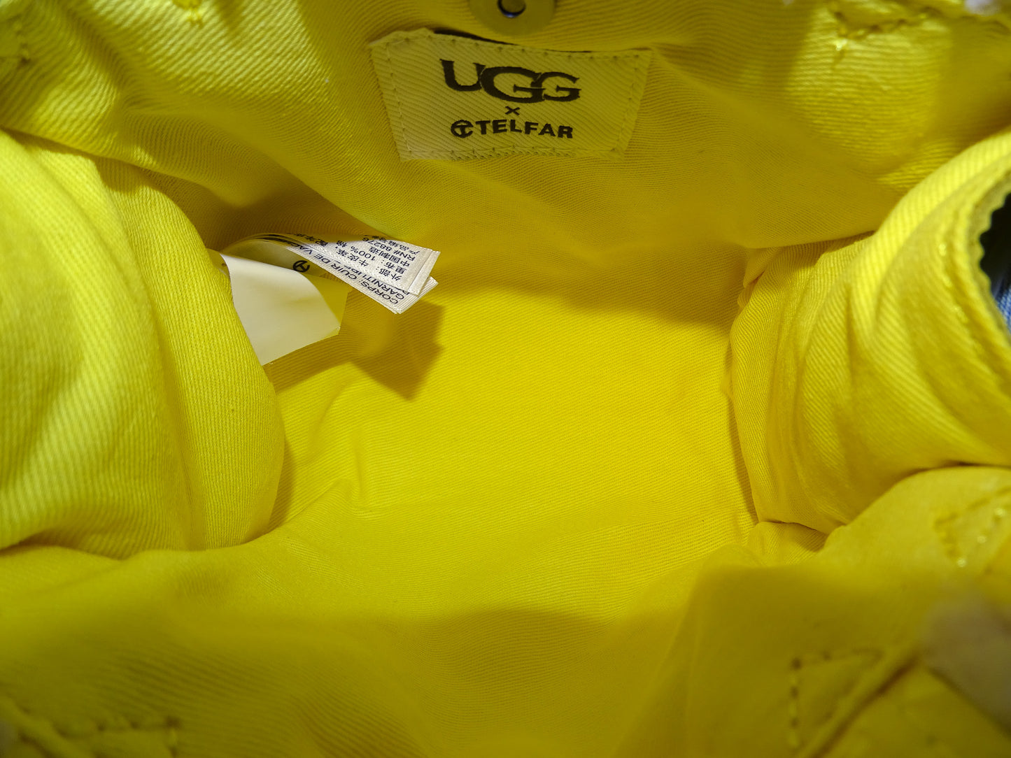 Telfar X UGG Small Shopper Taxi Yellow