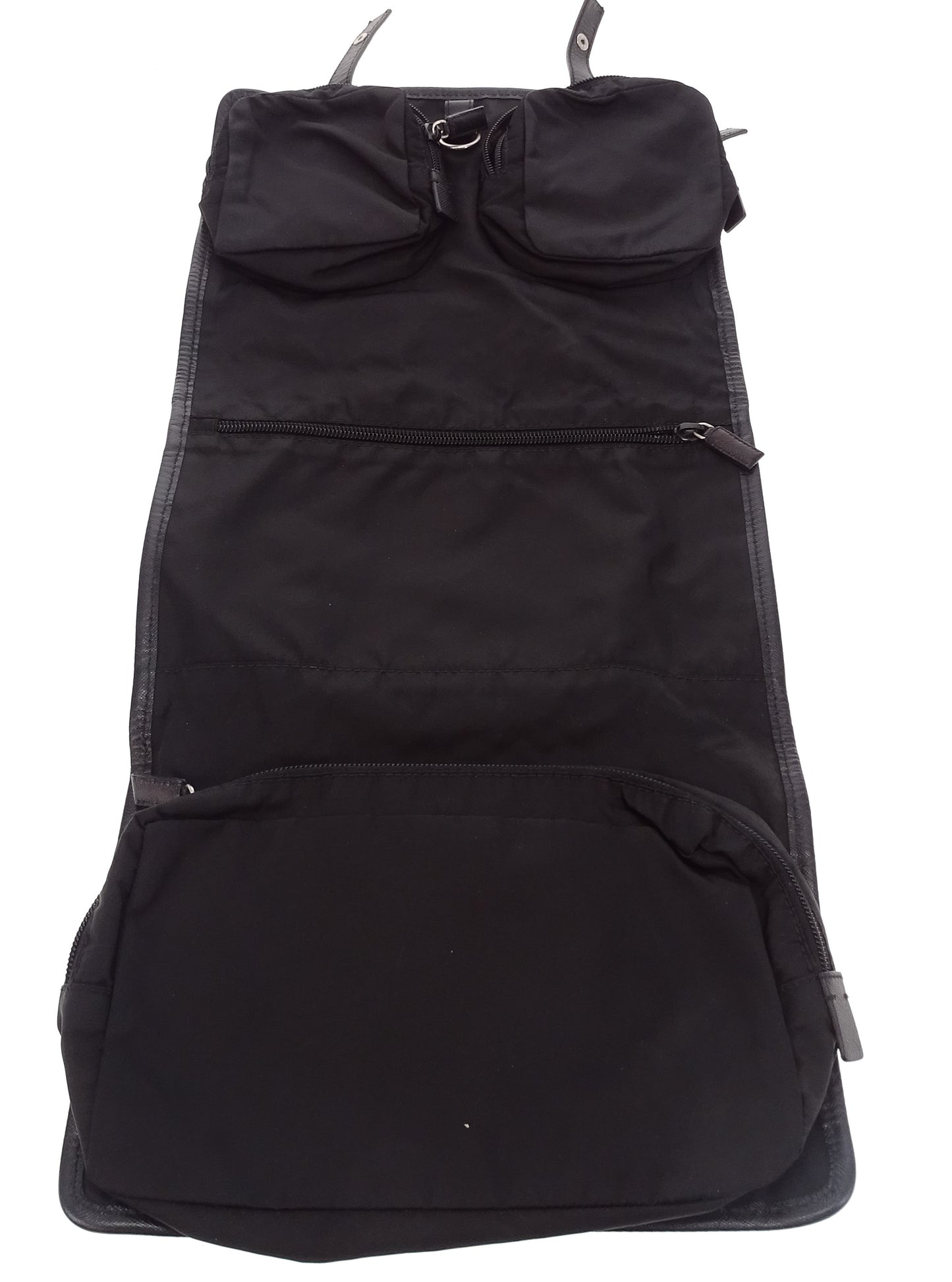 Prada Fold Out Wash Bag Black Nylon