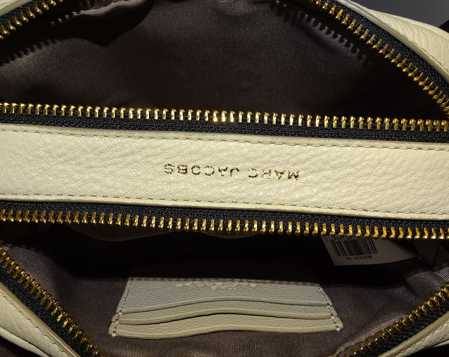 Marc Jacobs Softshot Cream Leather GHW