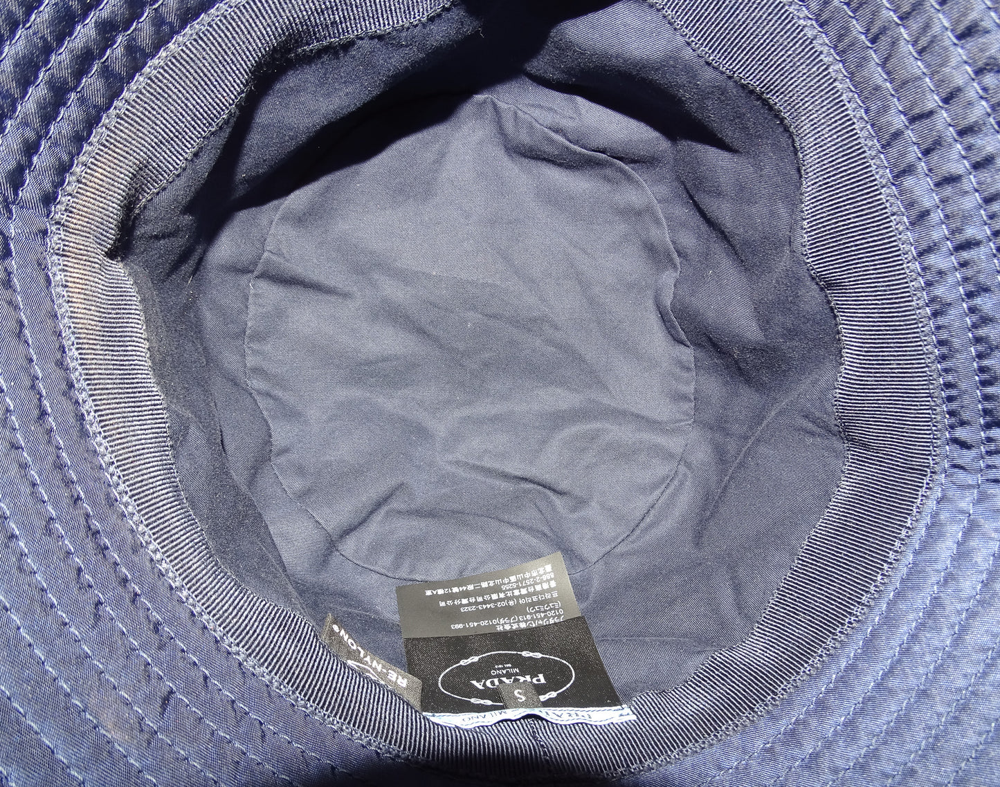 Prada Re-Nylon Navy Hat Size S