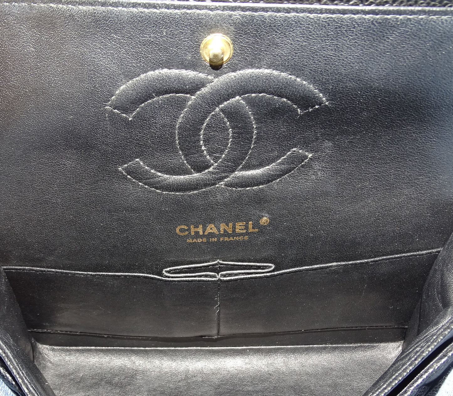 Chanel Classic Double Flap Medium Black Caviar GHW 2009/10