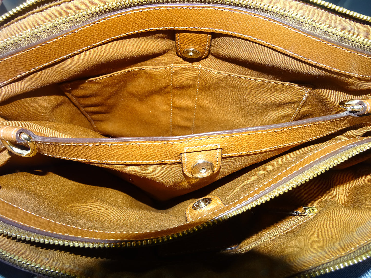 Coach Christie Carryall Signature Canavs and Tan Leather (missing long strap)