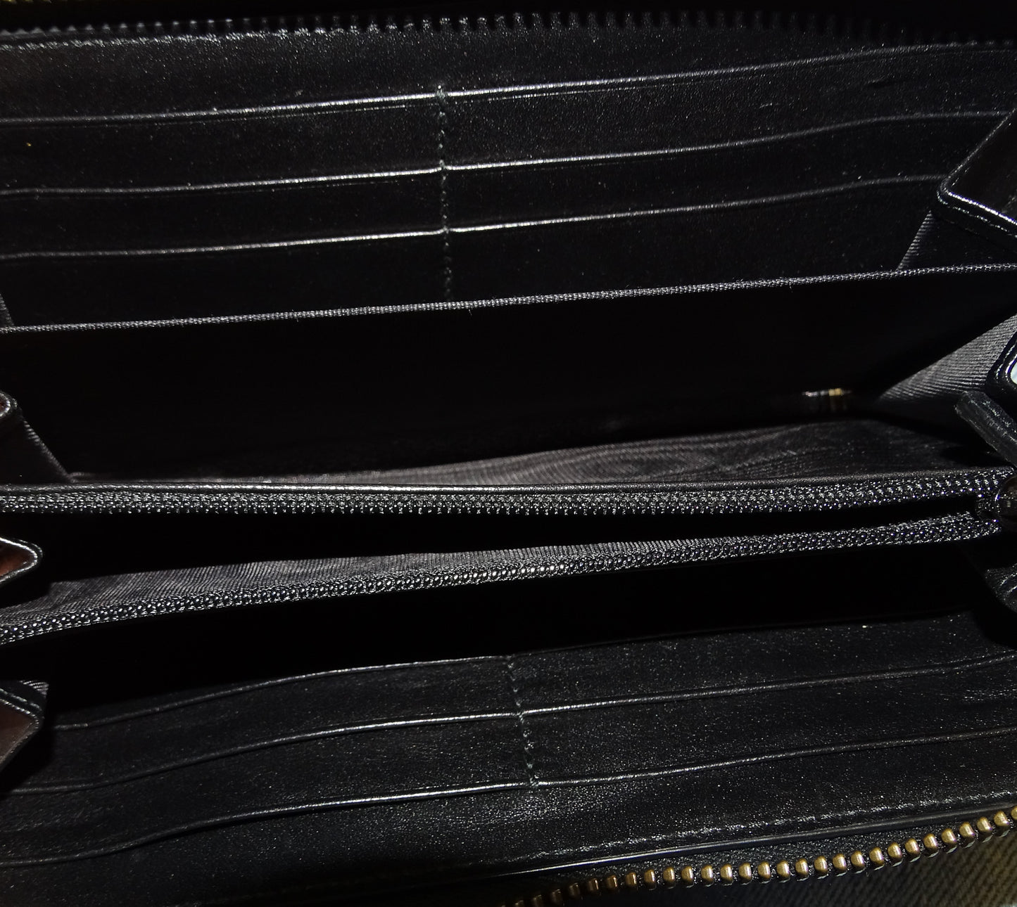 Gucci Marmont Long Zippy Wallet Black GHW