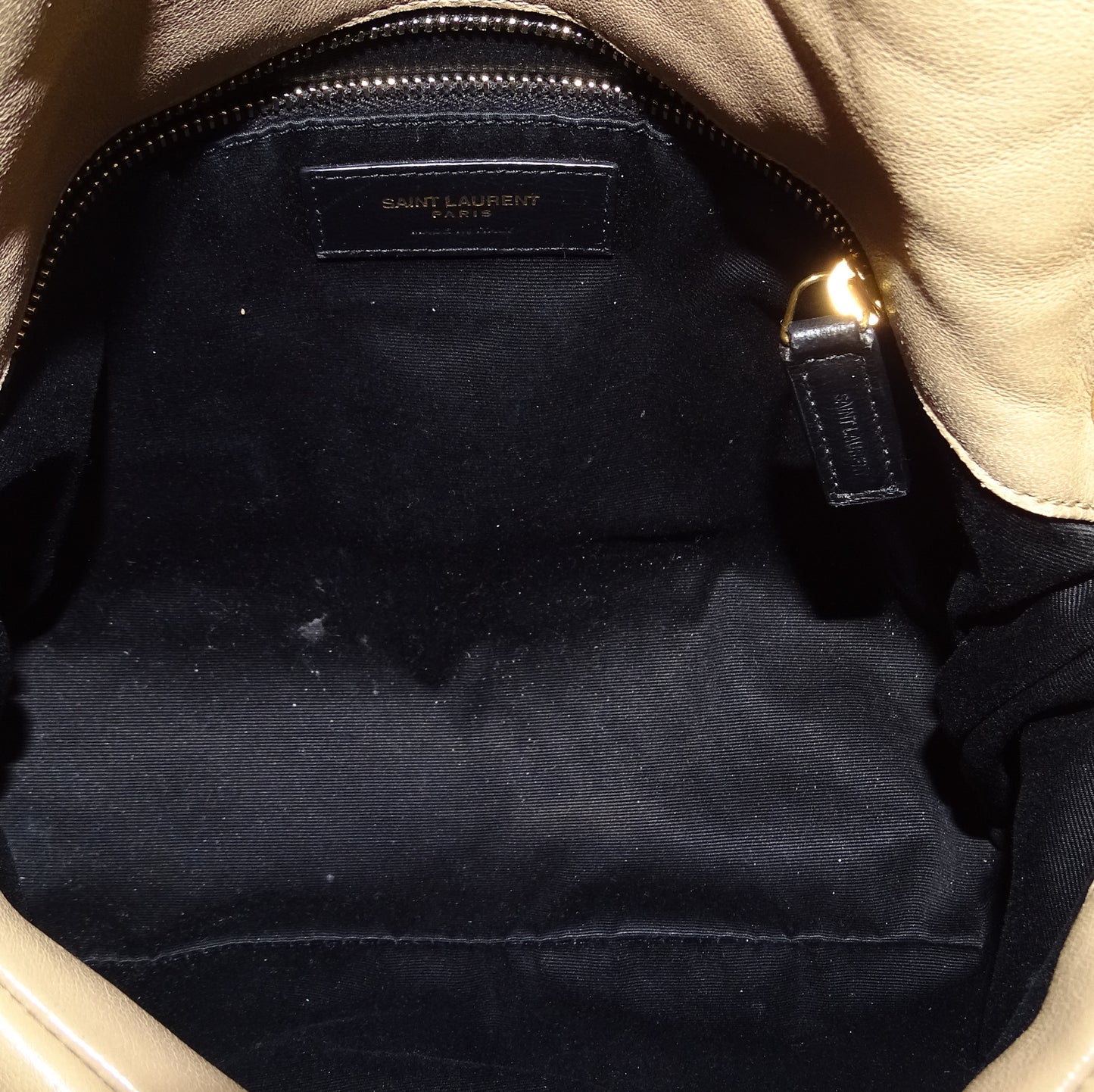 Saint Laurent Puffer Small Beige GHW 2021