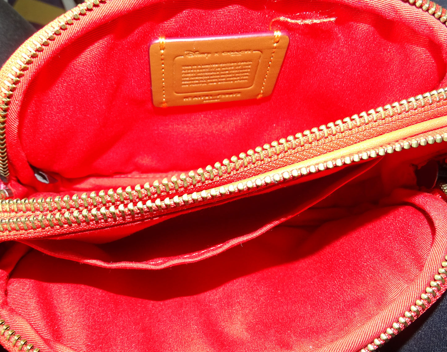 Coach X Disney Mickey Mouse Crossbody Bag Red