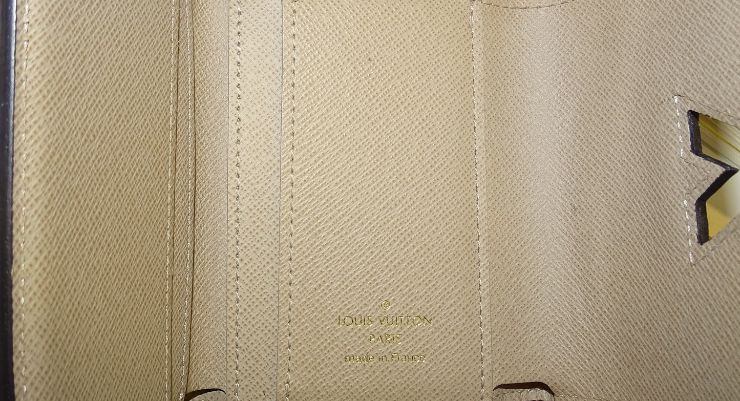 Louis Vuitton Twist Compact Wallet Beige Epi Leather