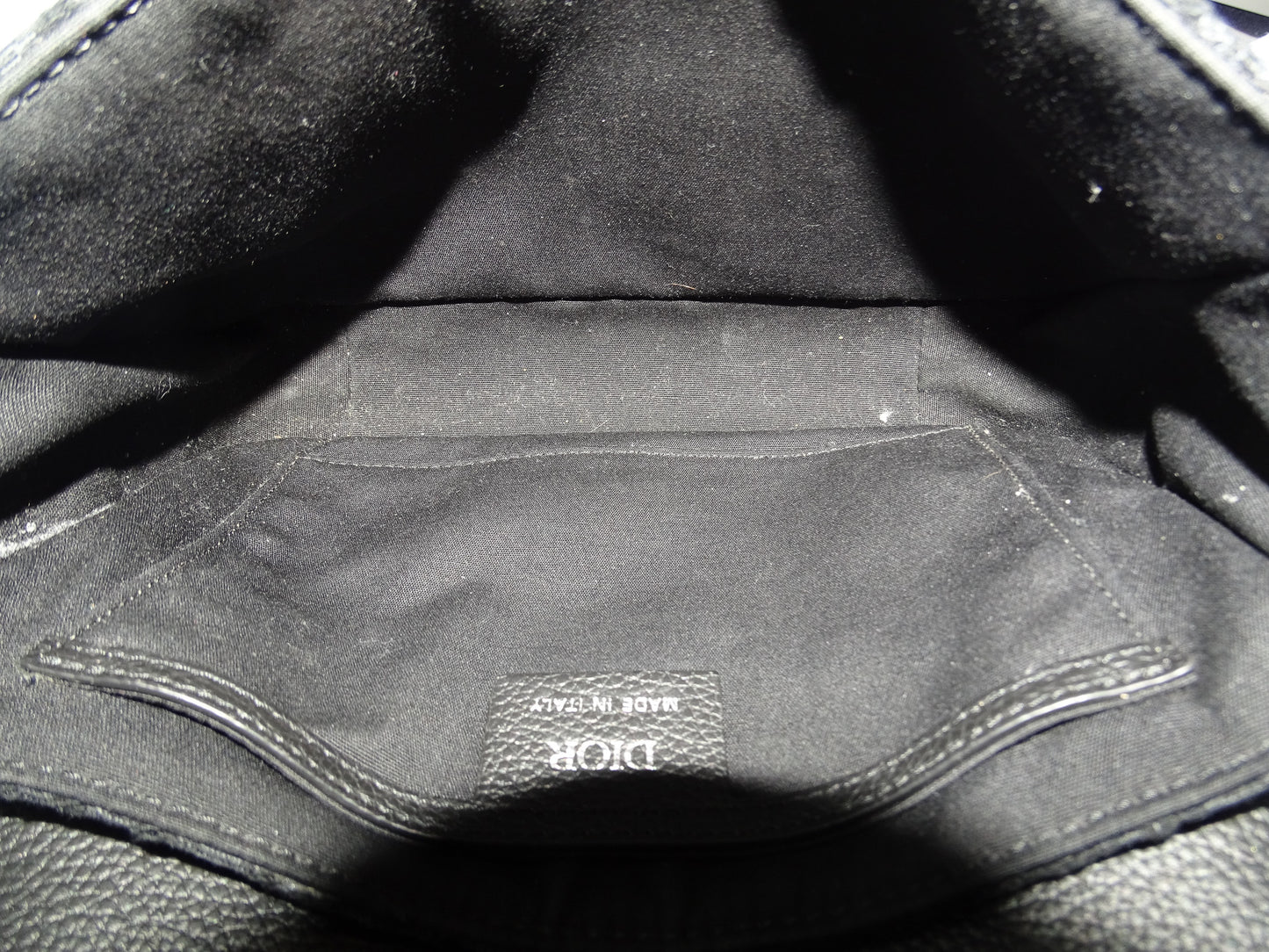 Dior Homme Small Saddle Messenger Bag With Flap Black