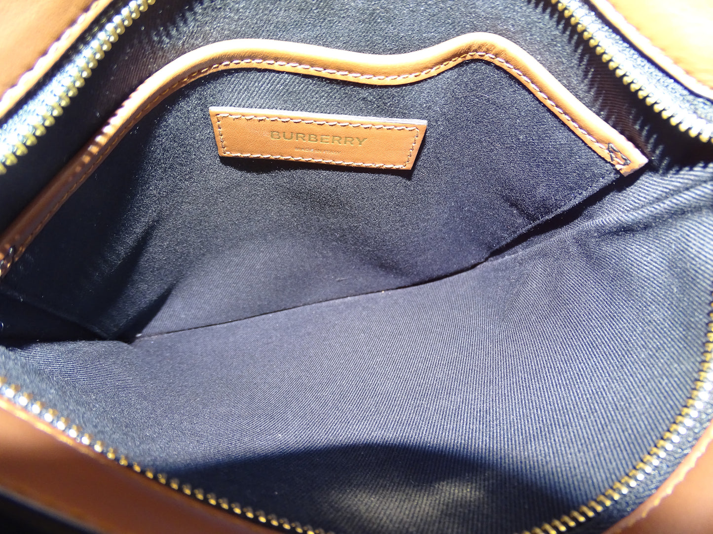 Burberry London TB Monogram Zip Messenger