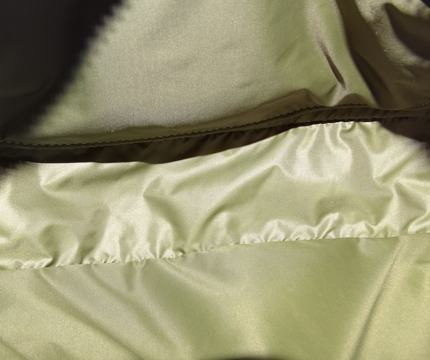 Celine Khaki Nylon Ava Shoulder Bag with Logo Strap