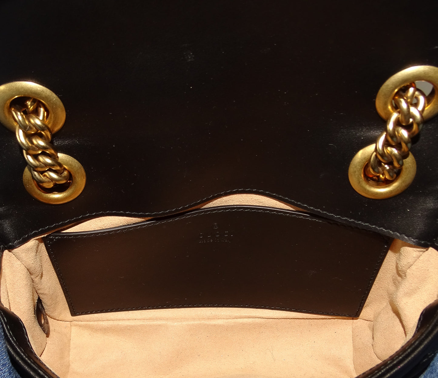 Gucci GG Marmont Mini Flap Bag – Black Leather with Gold Hardware