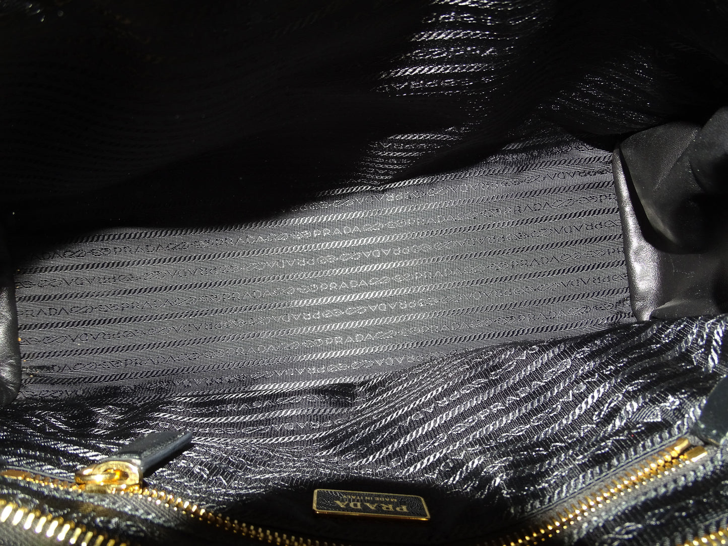 Prada Bonnie Large Black Soft Lux with Strap