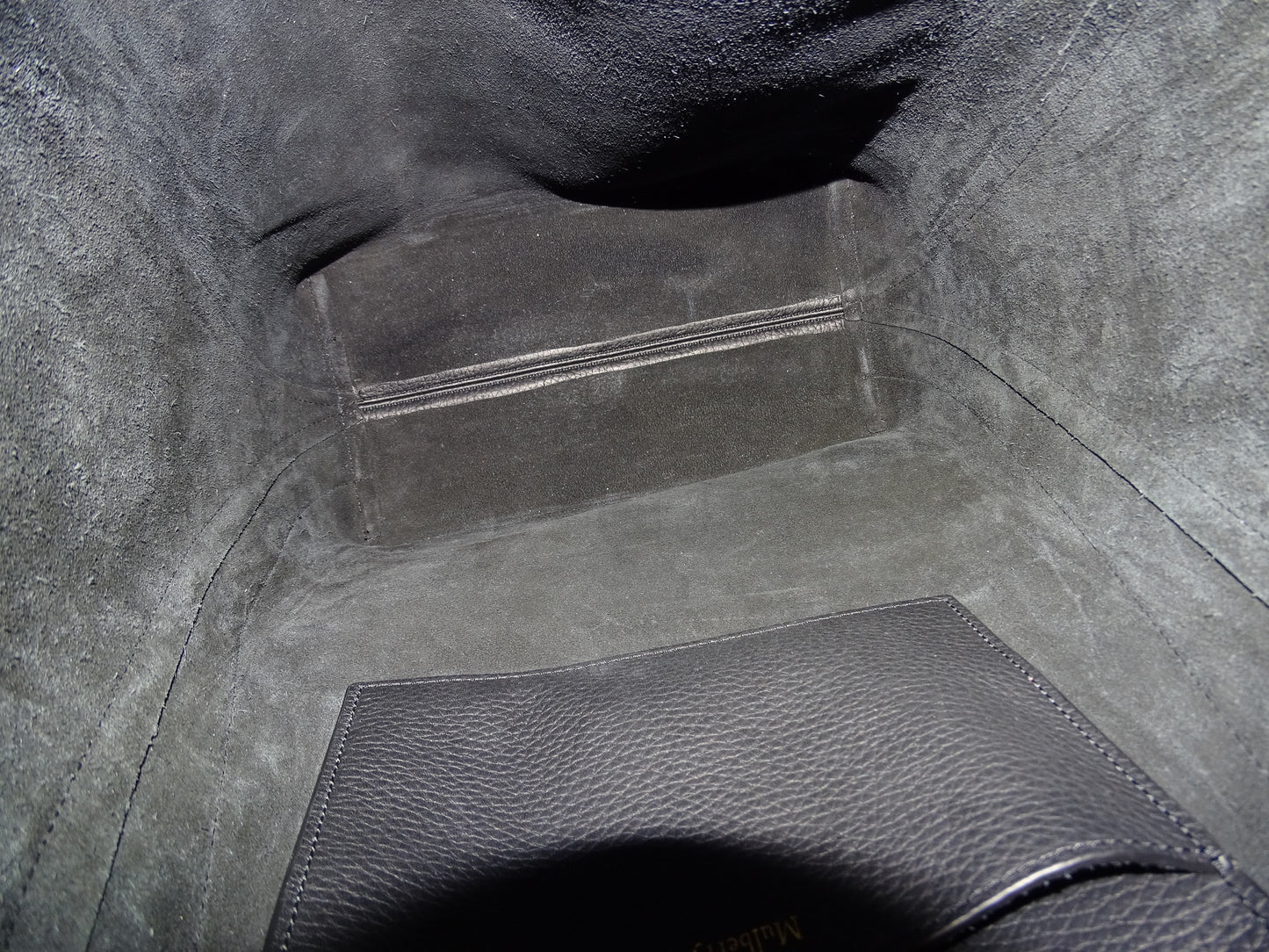 Mulberry North South Bayswater Tote Black Heavy Grain GHW