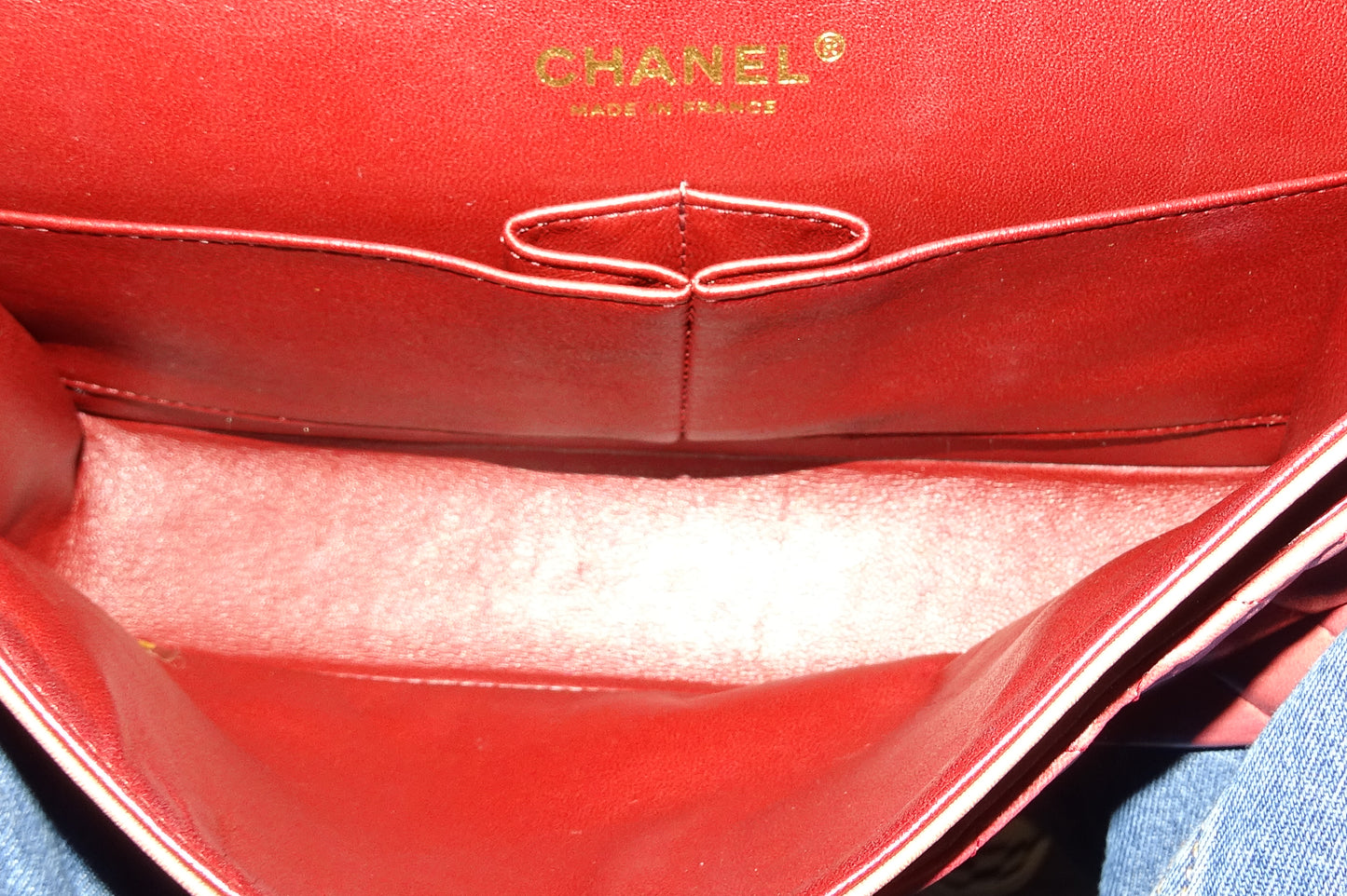 Chanel Classic Double Flap Medium Burgundy Tonal Ombre 2009/10