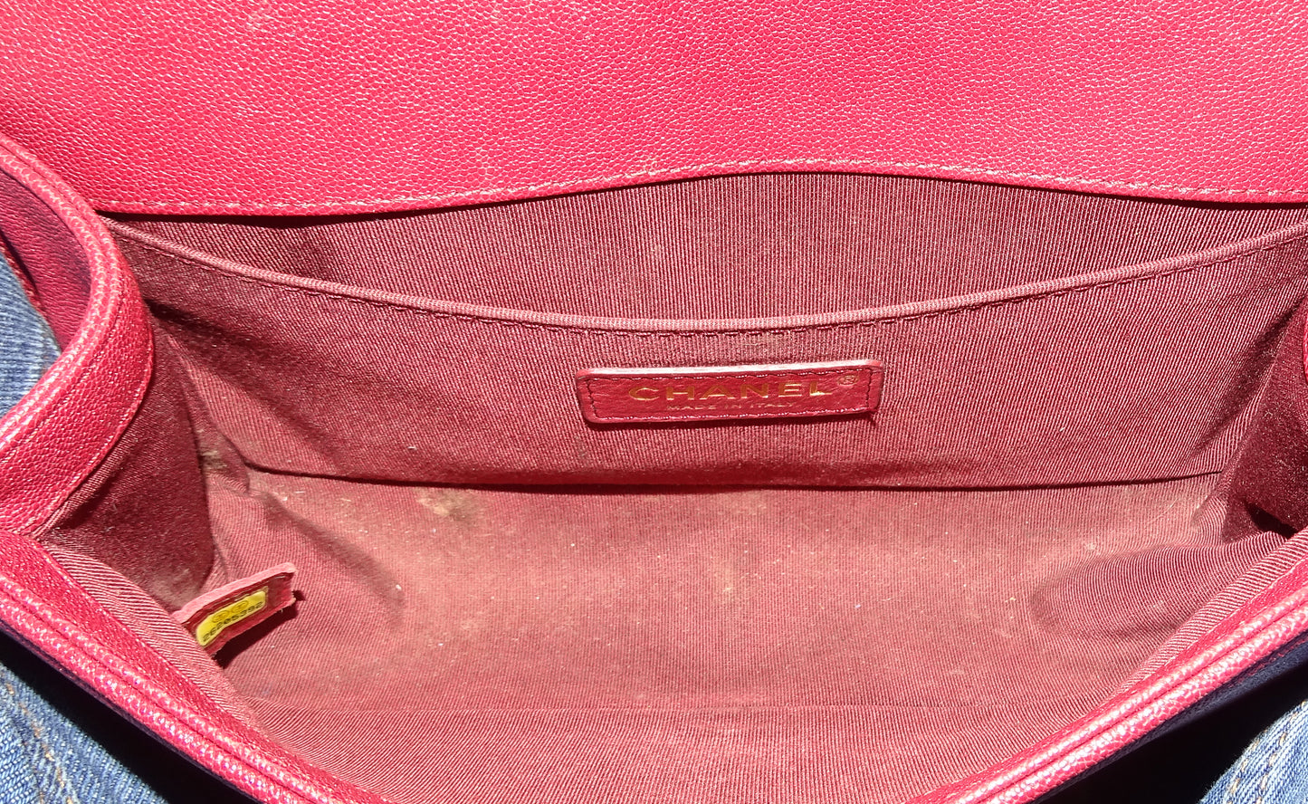Chanel Boy Bag New Medium In Red Soft Caviar 2018/19