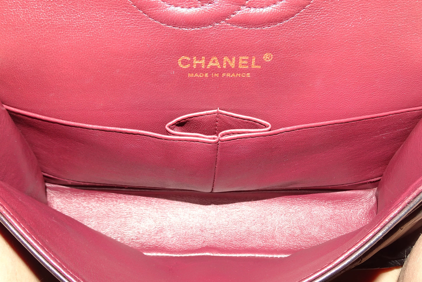 Chanel Classic Double Flap Medium Lambskin With Gold Hardware 2010