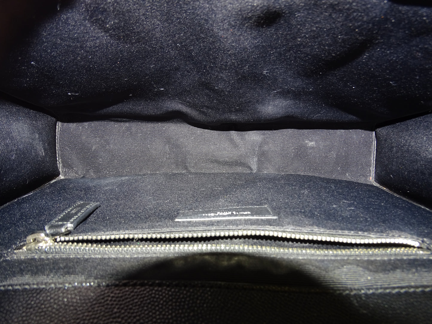 Saint Laurent Envelope Satchel Large Black SHW 2018
