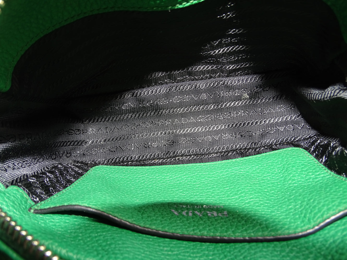 Prada Camera Bag Green Leather with 2 x Straps