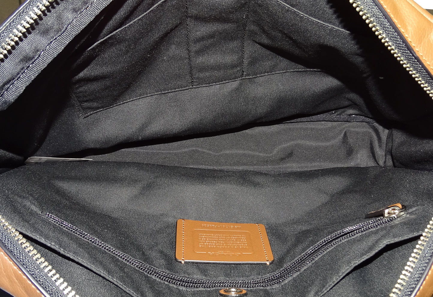 Coach Laptop Bag Brown Leather with Strap