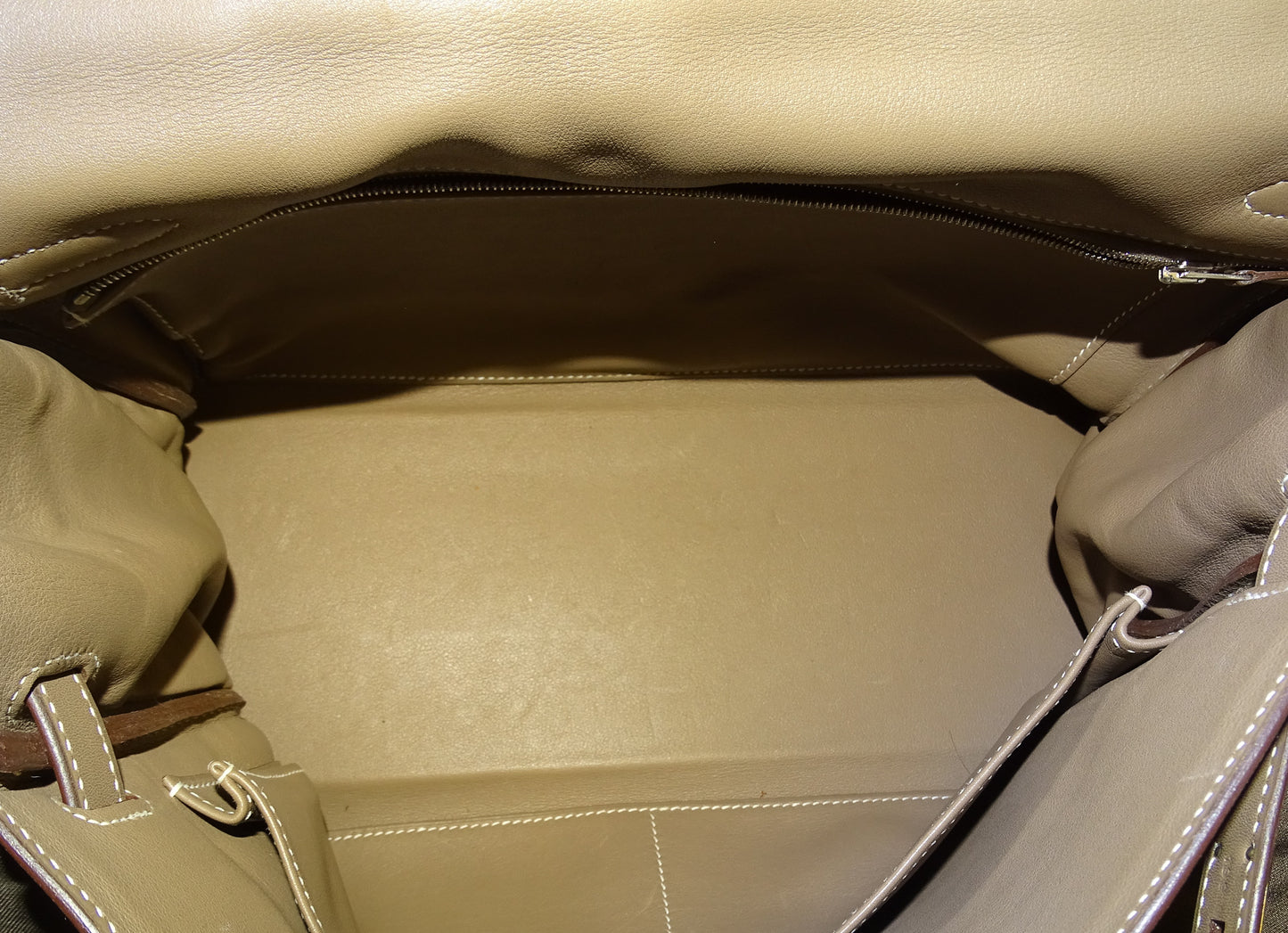Hermes Kelly 35 Etoupe Swift PHW 2000