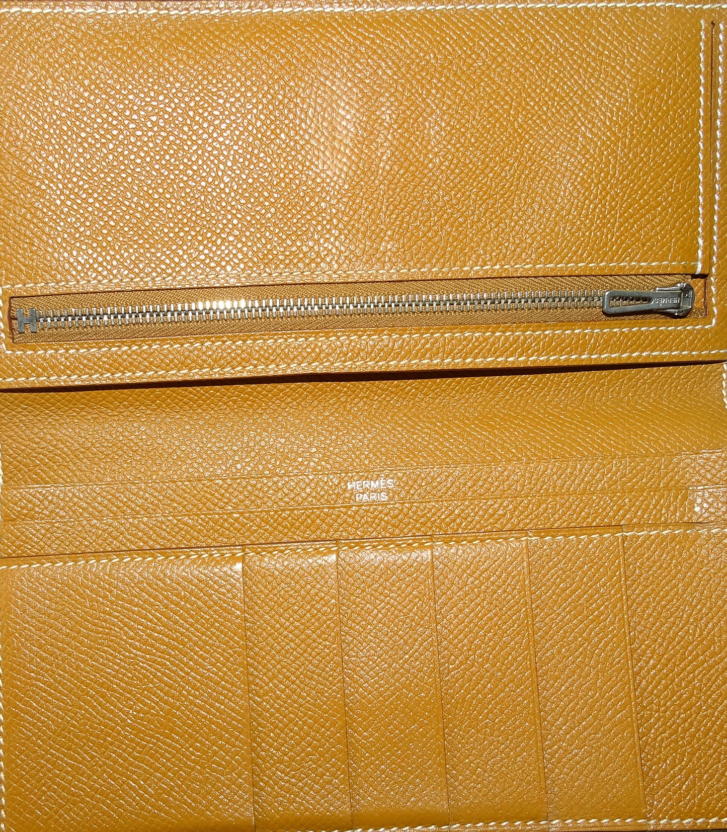 Hermes Bearn Wallet Gold Epsom PHW 2017