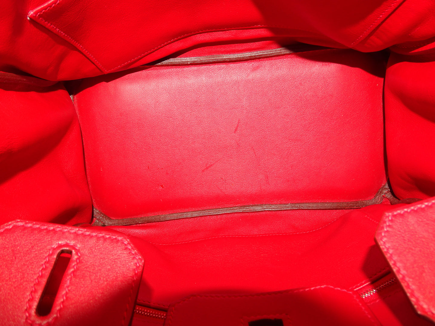 Hermes Birkin 30 Rouge Swift Leather PHW 2007