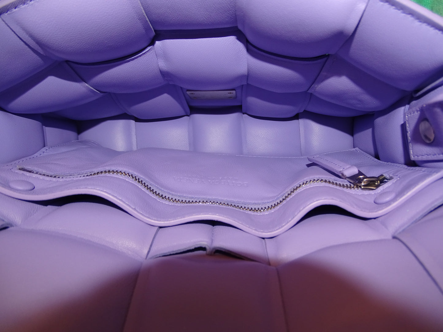 Bottega Veneta Cassette Padded In Lavender Nappa Leather