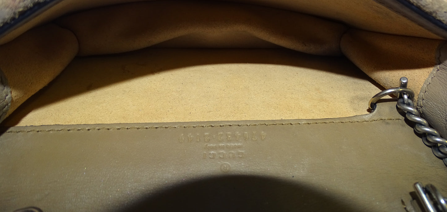 Gucci Dionysus Super Mini With Taupe Lining GG Supreme