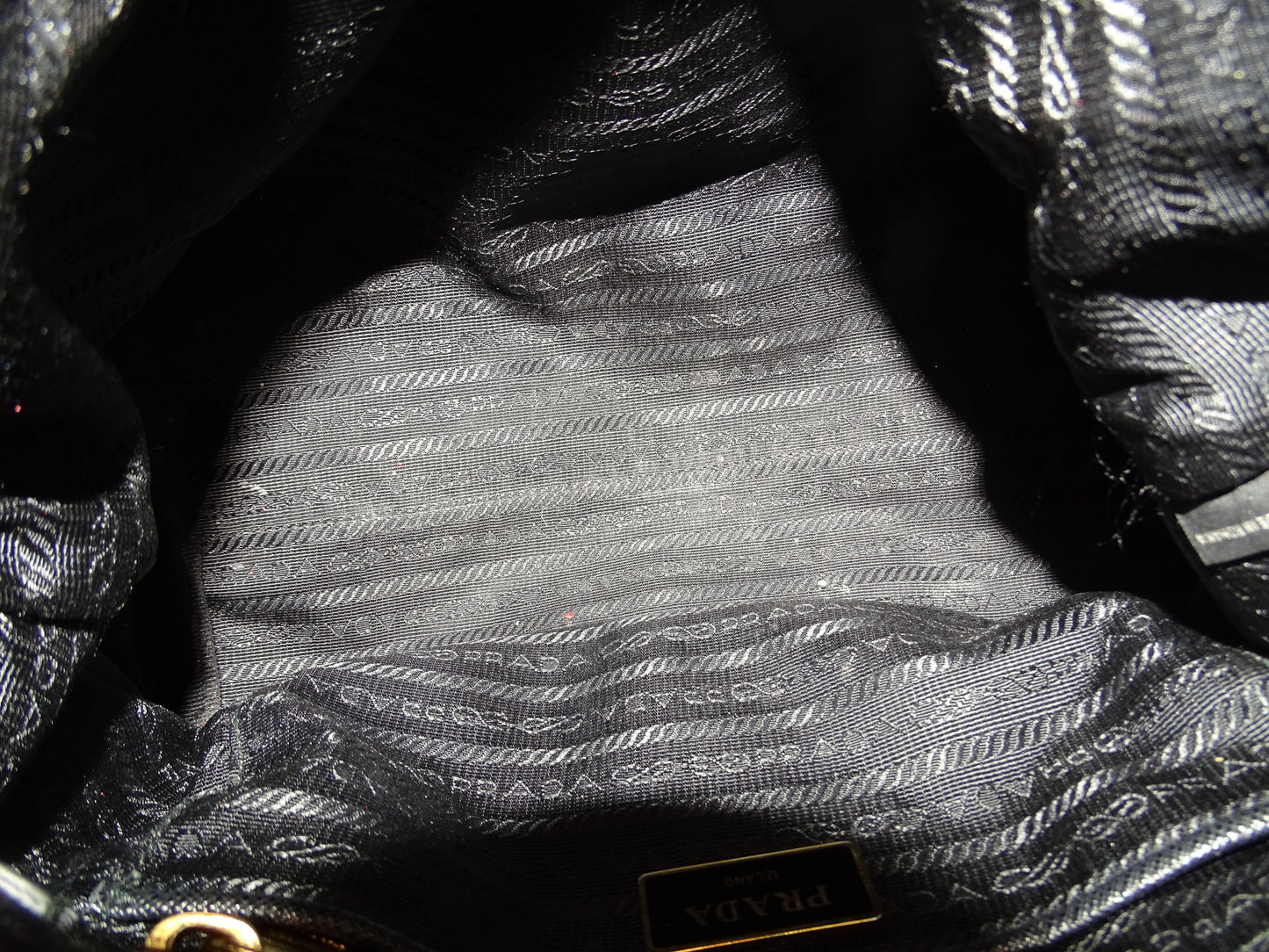Prada Nylon Tote Small Convertible Black