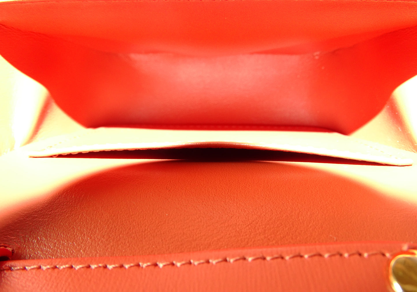 Celine Coral Red Canyon Shiny Calfskin Mini Claude 2023