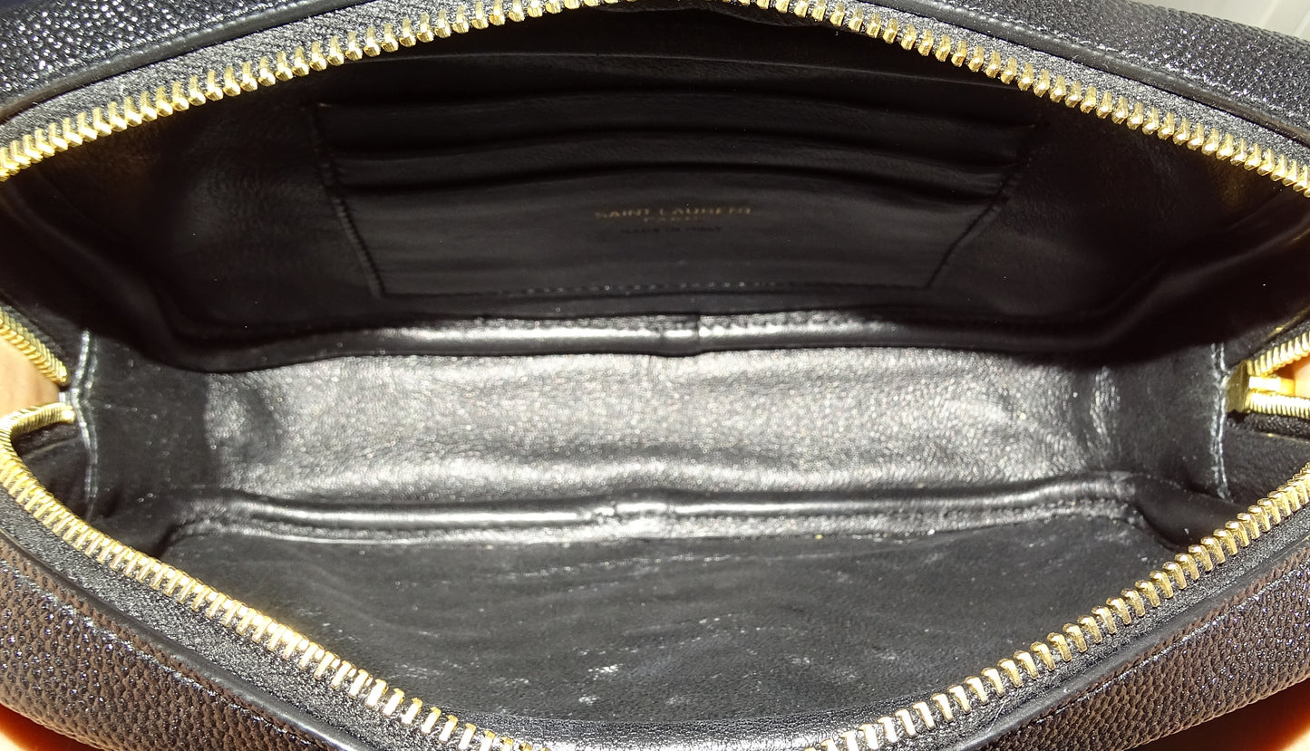 Saint Laurent Lou Camera Bag Mini Black GHW 2023