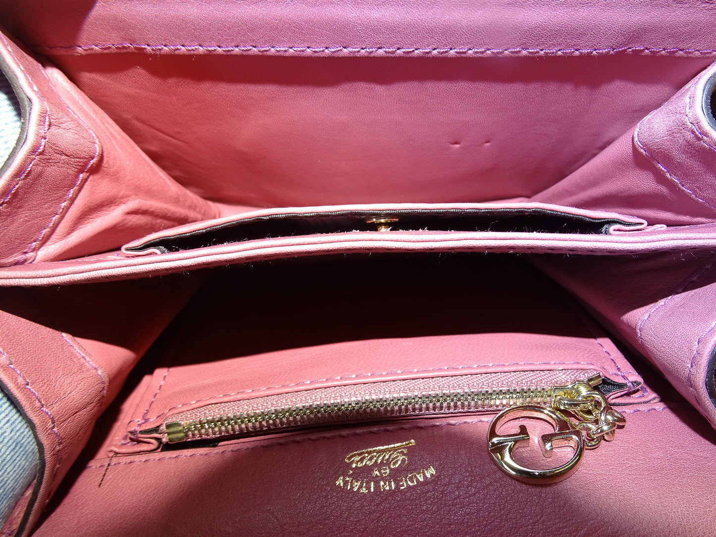 Gucci 1973 Mini Bag Pink Leather GHW
