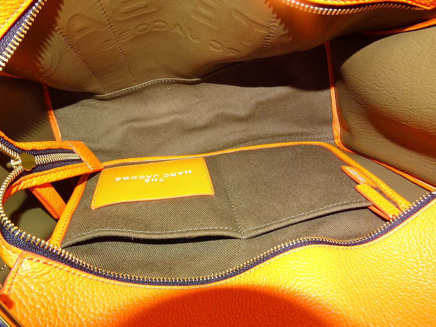 Marc Jacobs The Tote Bag Medium Orange with 2 Straps