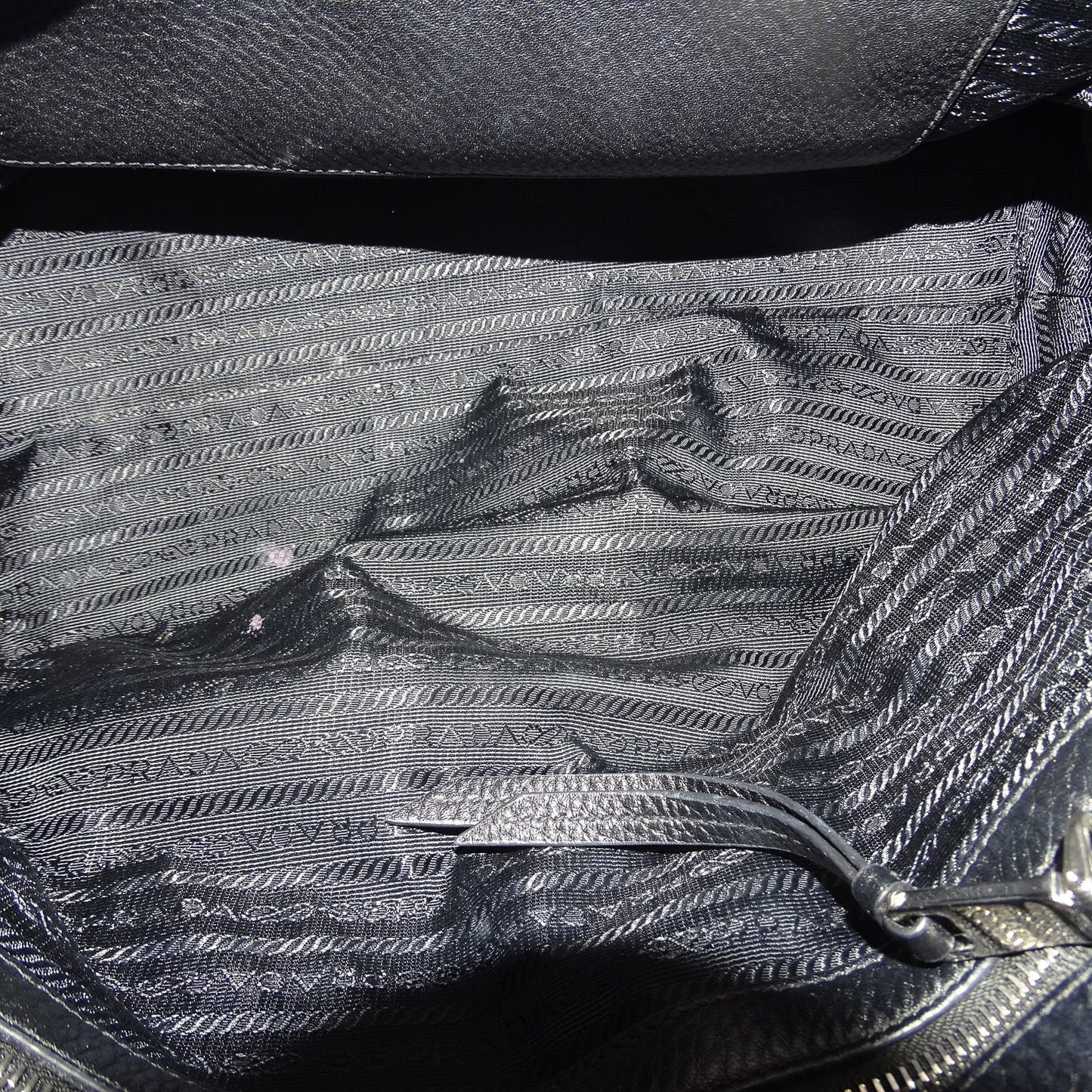 Prada 2 Way Bag Black SHW