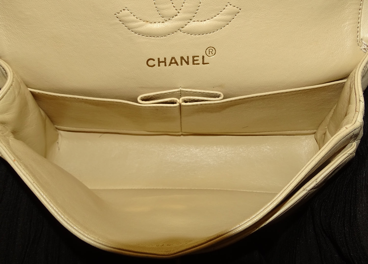 Chanel Classic Double Flap Small Cream Lambskin GHW Vintage