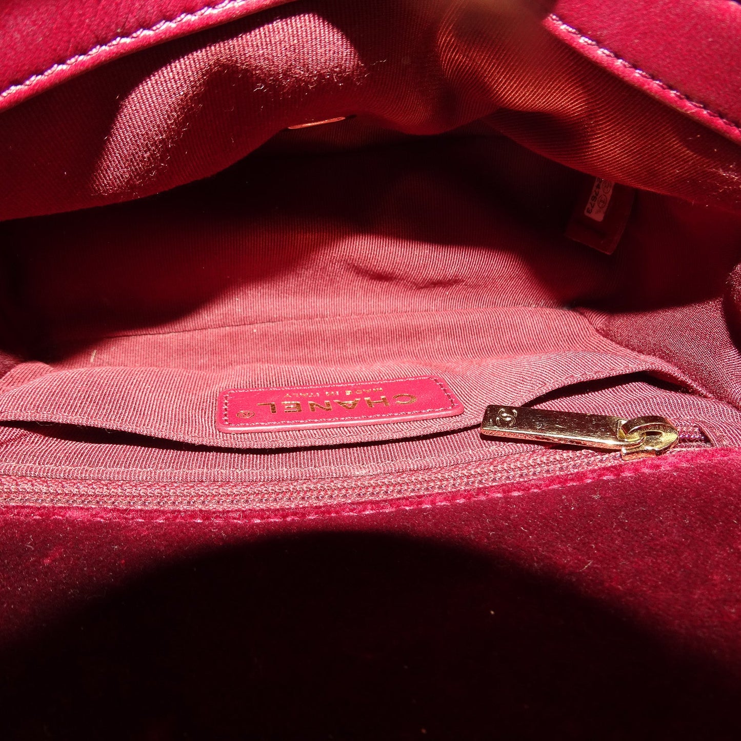 Chanel Classic Mini Square Crystal Pearl Crush Burgundy Velvet 2020