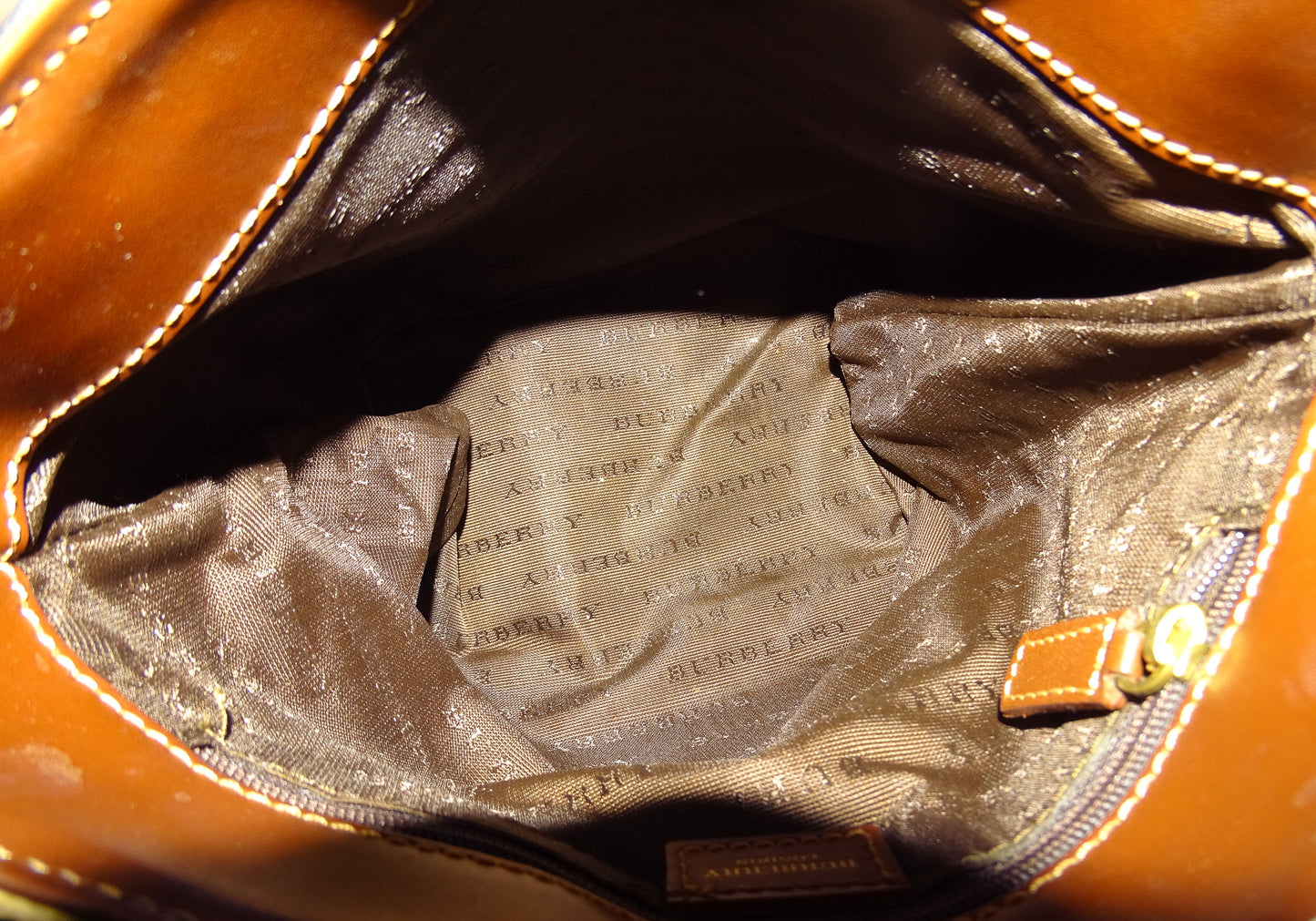 Burberry Tote Mini Haymarket Check and Leather
