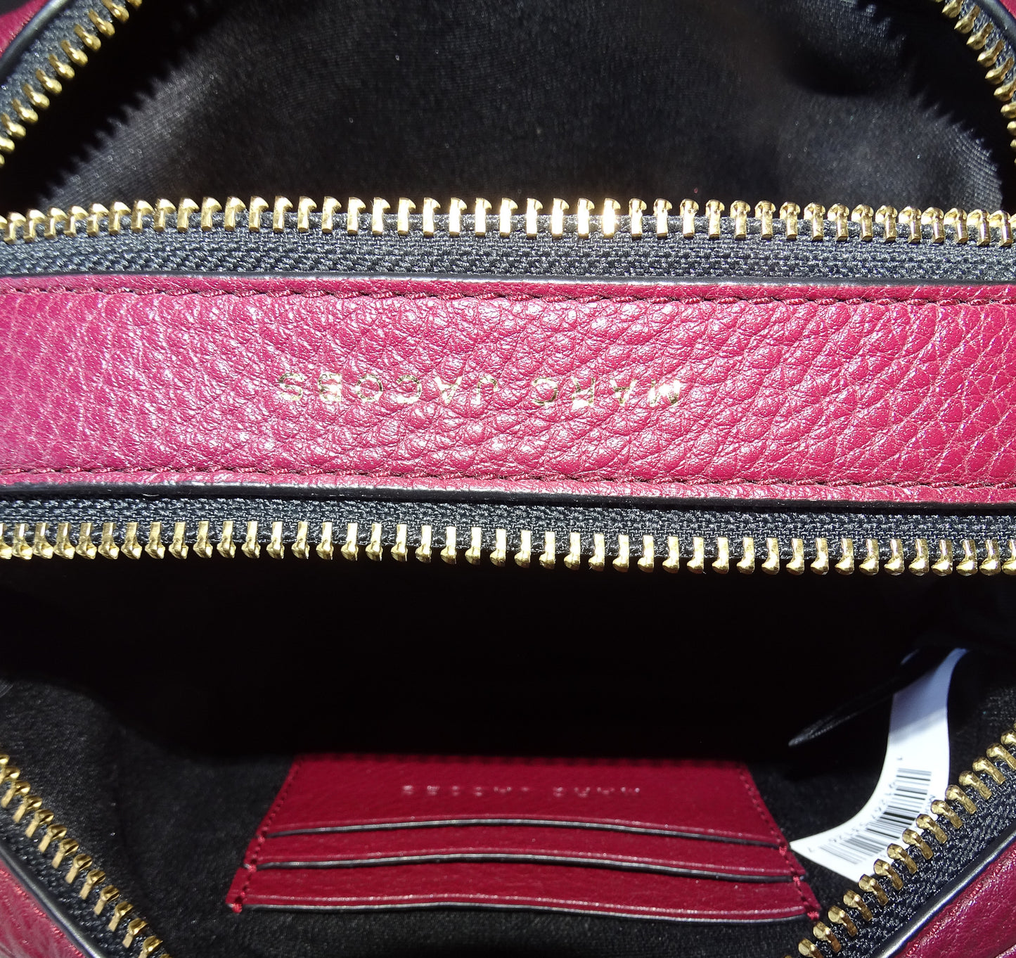 Marc Jacobs Softshot Burgundy/Black Leather