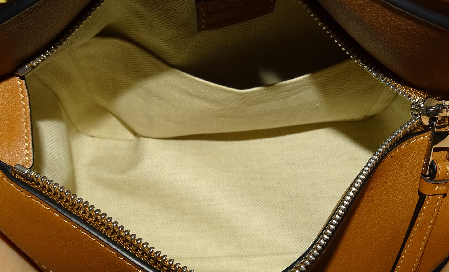 Loewe Puzzle Edge Small Tan Leather