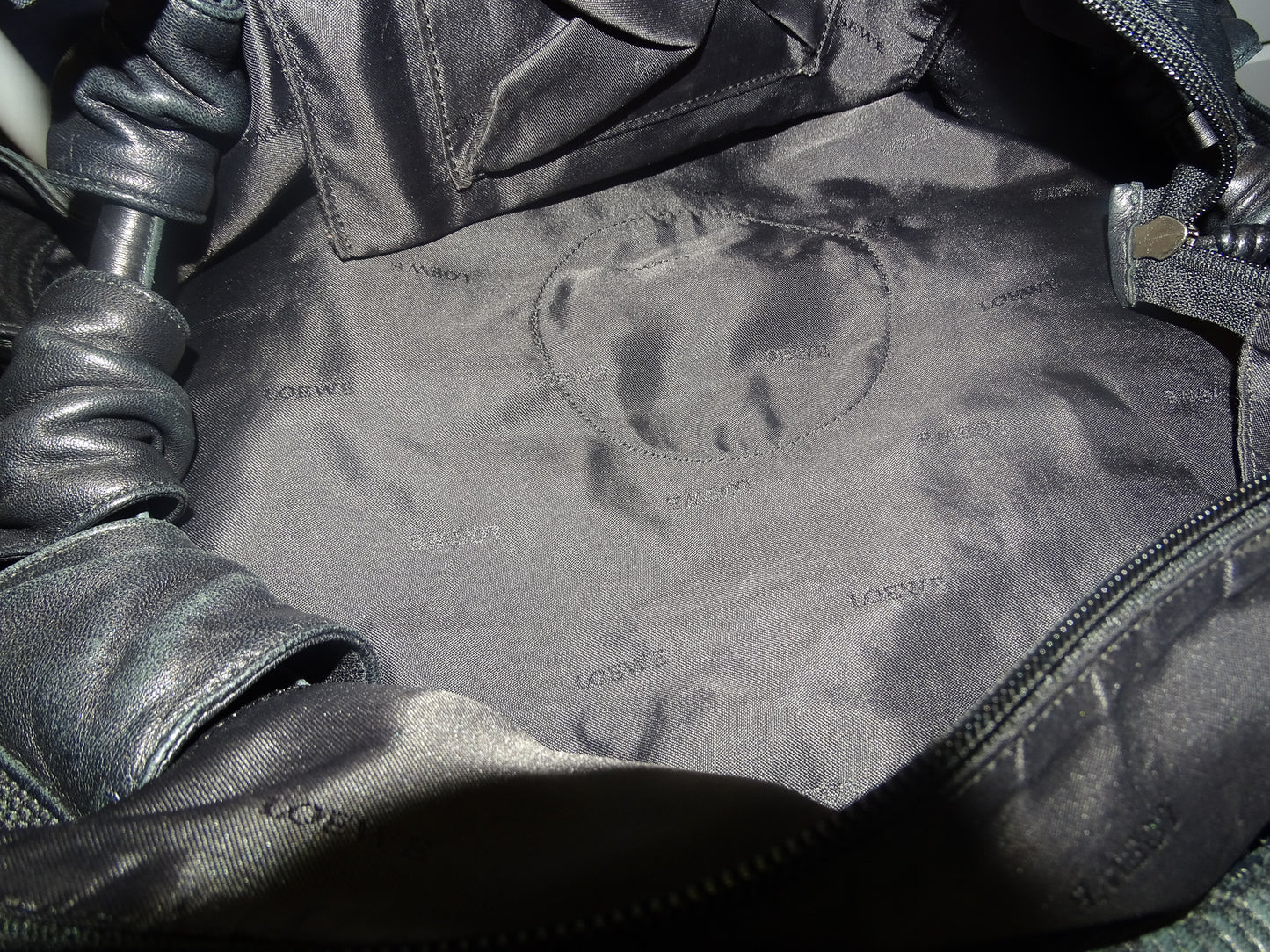 Loewe Black Super Soft Leather Nappa Aire Tote Bag