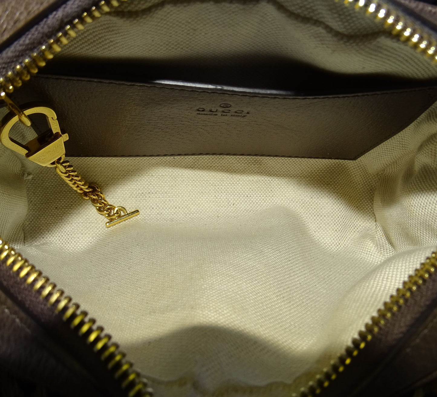 Gucci Ophidia Mini Camera Crossbody GG Supreme/Ebene Leather GHW