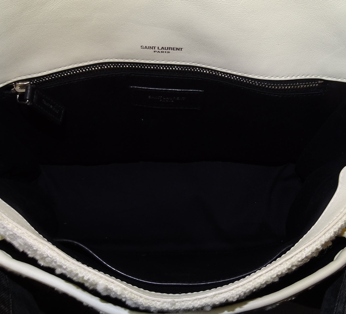Saint Laurent Niki Medium Cream Tweed and Leather 2021